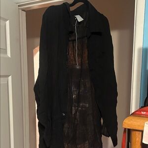 Kona Sol Black Long Sleeve coverup